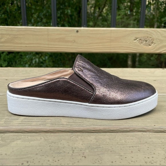 Vionic Splendid Dakota Bronze Metallic leather mules slides size 5 - Picture 12 of 15